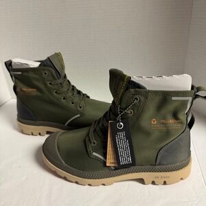 Palladium Pampa Lite Recycled Waterproof Boots Olive‎ Green Men 3.5 Women 5